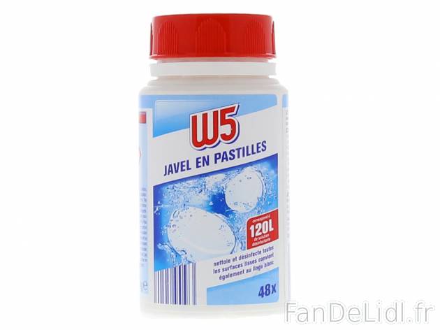 Pastilles de javel1 , prezzo 1.19 € 
- Soit le lot de 2 boîtes : 2.38 € soit ...
