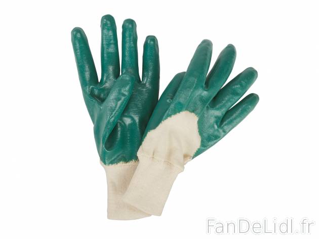 Gants de jardin en nitrile , prezzo 1.99 € 
- Tailles : 6, 7, 8, 9 et 10
- Ex. ...