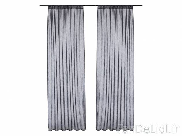 Rideaux , prezzo 16.99 € 
- Env. 135 x 260 cm
- Ex. 100 % polyester
- Lot de ...