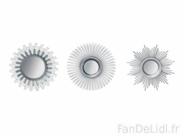 Set de miroirs décoratifs , prezzo 6.99 € 
- Set de 3
- Env. 24,5 cm chacun
- ...