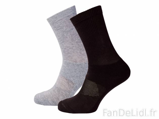 Chaussettes techniques , prezzo 3.49 € 
- Ex. 72 % coton, 25 % polyamide et 3 ...