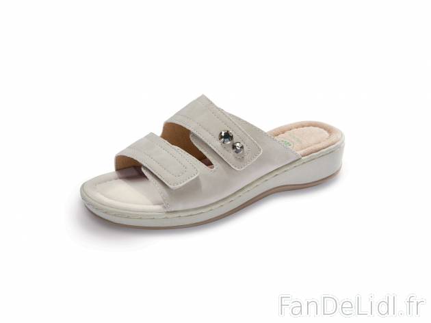 Mules femme , prezzo 9.99 € 
- Ex. dessus synthétique doublure textile, semelle ...
