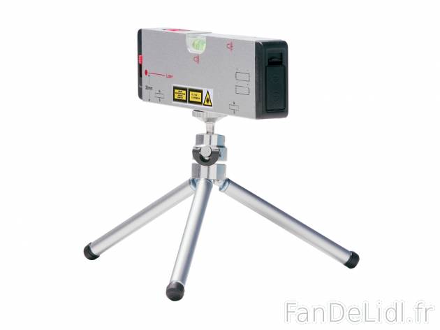 Niveau à bulle laser , prezzo 8.99 € 
- Fonctions ligneur et pointeur
- Trépied ...