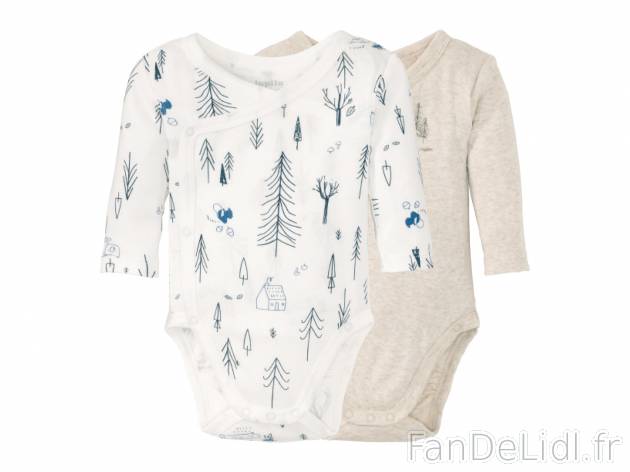 Bodies bébé fille ou garçon , prezzo 5.99 € 
- 100 % coton
- Lot de 2
- ...