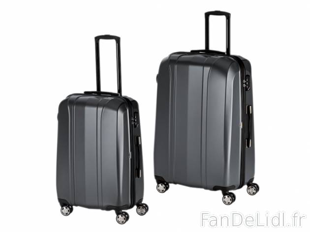 2 valises en polycarbonate , prezzo 99,99 &#8364; per Le set au choix 
- Cadenas ...