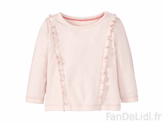 T-shirt manches longues bébé fille ou garçon , prezzo 2.99 € 
- 100 % coton
- ...