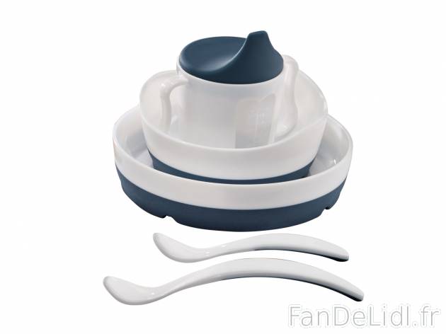 Set de vaisselle enfant , prezzo 4.99 € 
- Set de 5
- En plastique
- Gobelet ...