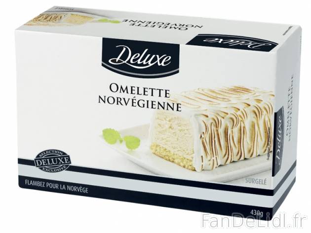 Omelette norvégienne1 , prezzo 3,19 € per 430 g, 1 kg = 7,42 € EUR. 
- Composé ...