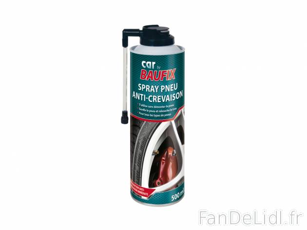 Bombe anti-crevaison , prezzo 4.99 € 
- Gongle le pneu et rebouche le trou
- ...