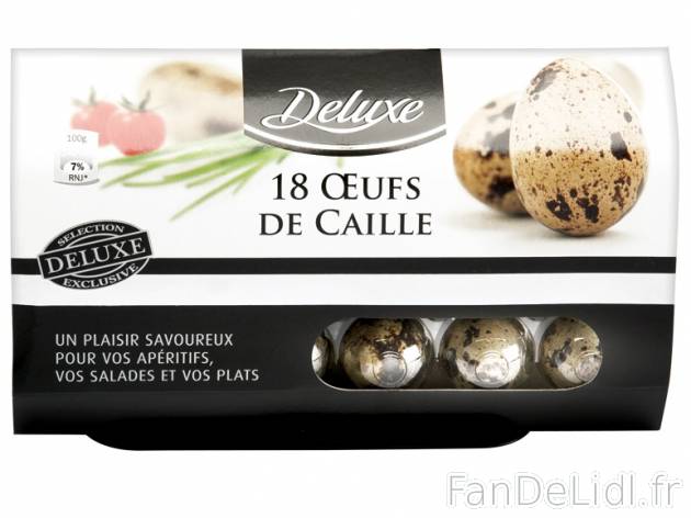 18 œufs de caille , prezzo 1,99 € per 18 pièces