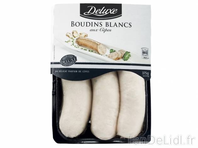3 boudins blancs , prezzo 2,39 € per 3 x 125 g au choix, 1 kg = 6,37 € EUR. ...
