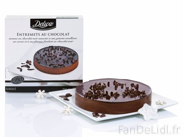 Entremets au chocolat , prezzo 3,99 € per 445 g, 1 kg = 8,97 € EUR. 
- Il clôturera ...