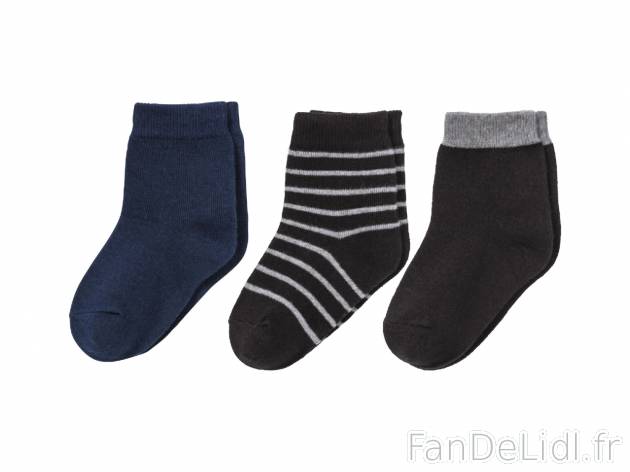 Chaussettes enfant , prezzo 1.99 € 
- Ex. 80 % coton, 19 % polyamide et 1 % élasthanne ...