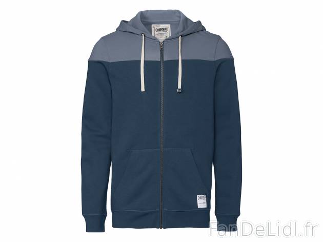 Sweat zippé homme , prezzo 11.99 € 
- Ex. buste + manches 80 % coton et 20 % ...