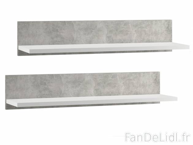 Étagères murales aspect béton , prezzo 16.99 € 
- Matériel de montage et ...