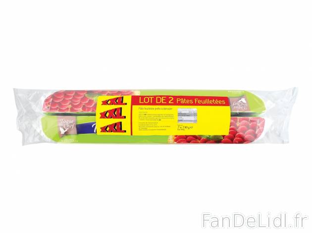 2 pâtes feuilletées ou brisées1 , prezzo 0.89 € per 2 x 230 g au choix 
- ...