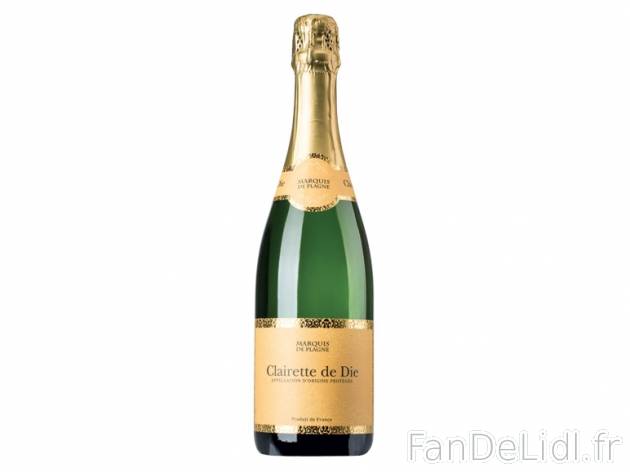 Clairette de Die AOP1 , prezzo 4,59 € per 75 cl, 1 L = 6,12 € EUR. 
- Température ...