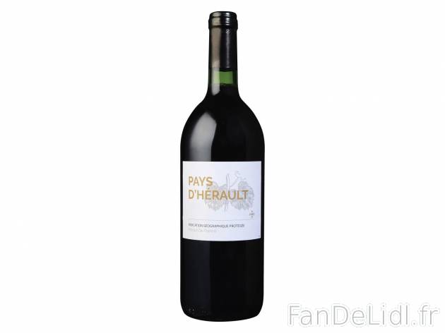 Pays d’Hérault IGP1 , prezzo 1.89 € per La fontaine de 5 L 
- Température ...