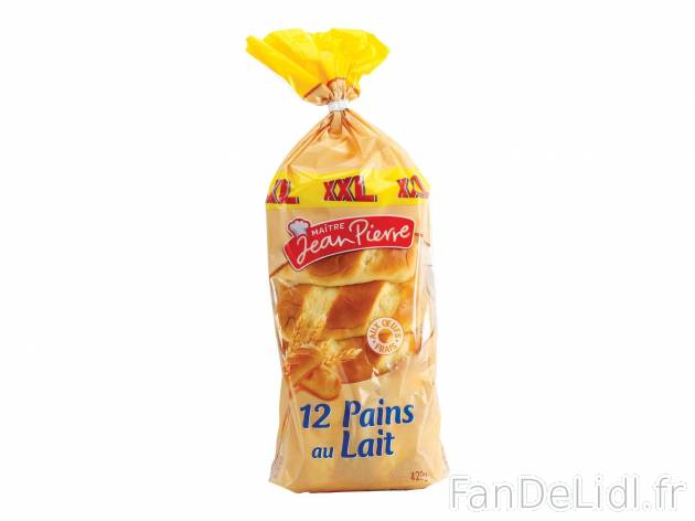 Pains au lait1 , prezzo 0.99 € per 420 g 
- Le paquet de 10 pains au lait + 2 ...