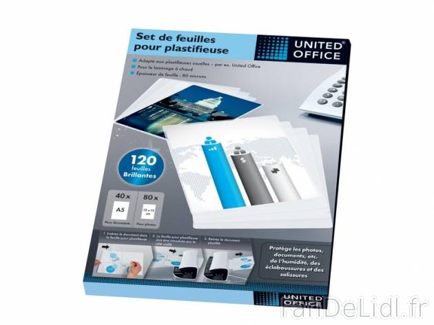 Feuilles pour plastifieuse , prezzo 2,99 € per Le lot au choix 
- Protègent ...