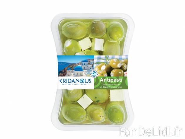 Antipasti grecs1 , prezzo 1.89 € per 230/250 g au choix 
-  6 variétés au choix