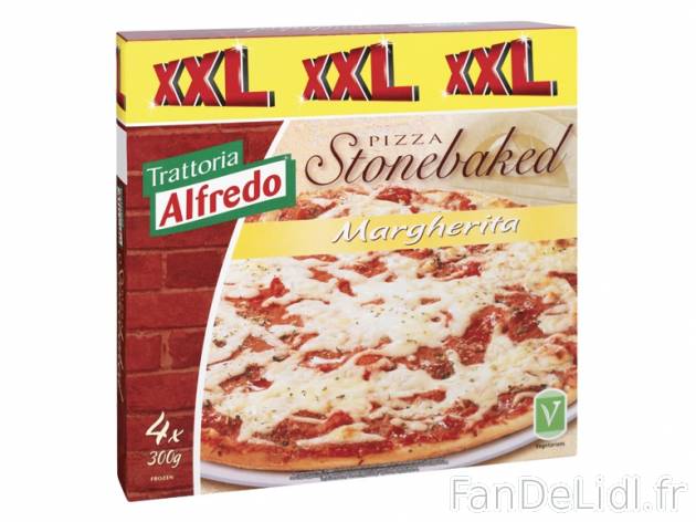 Pizza margherita1 , prezzo 2,29 € per 4 x 300 g, 1 kg = 1,91 € EUR. 
- 3 pizzas ...
