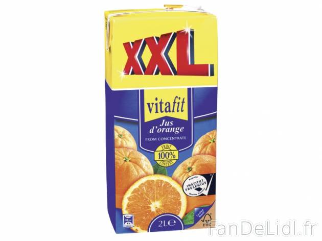 Jus d&#039;orange , prezzo 1,09 € per La brique de 2 L, 1 L = 0,55 € EUR. ...