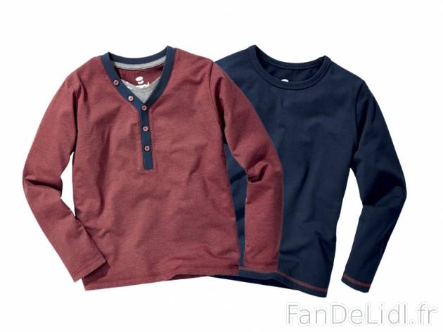 2 tee-shirts manches longues garçon , prezzo 4,50 € per Le lot au choix 
- Ex. ...