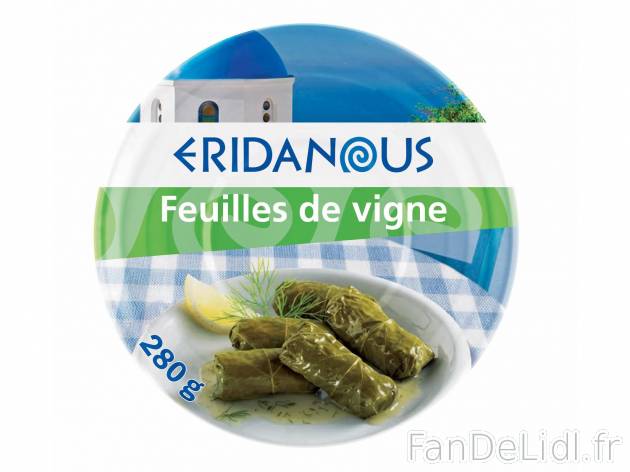 Feuilles de vigne1 , prezzo 1.79 € per 280 g 
- Farcies au riz avec des herbes ...