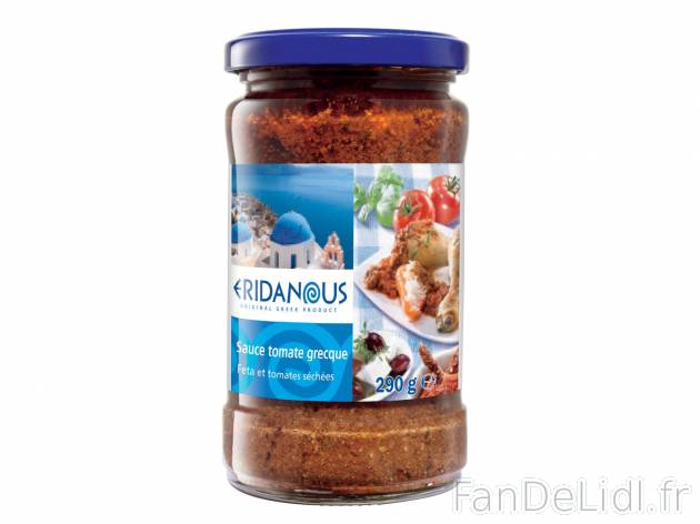 Sauce tomate grecque1 , prezzo 1.69 € per 290 g au choix 
- Au choix : feta-tomates ...