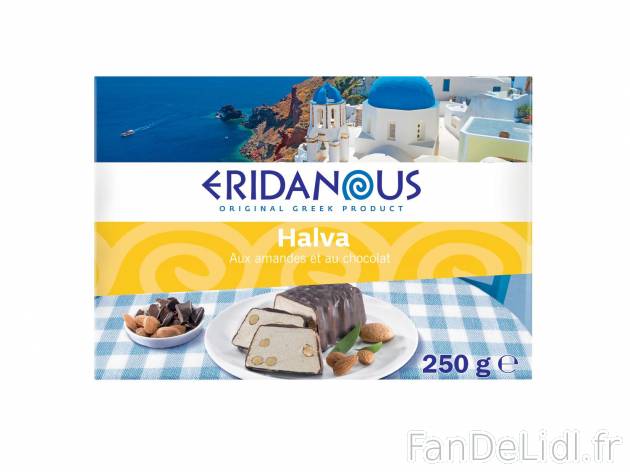 Halva aux amandes et au chocolat1 , prezzo 1.99 € per 250 g 
-  Inédit chez Lidl