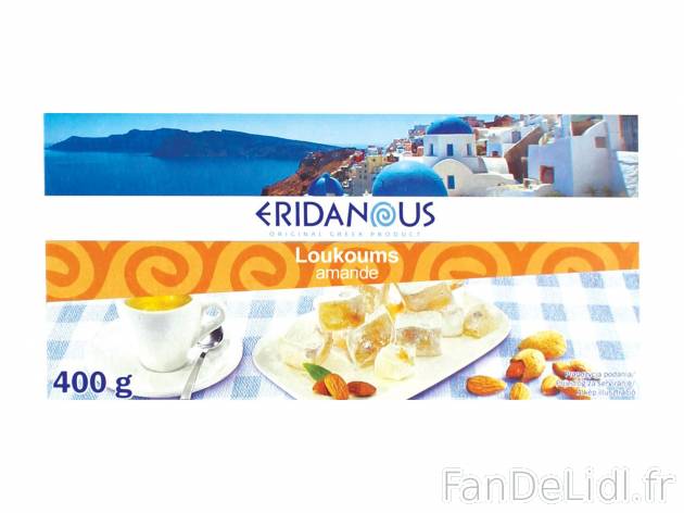 Loukoums1 , prezzo 1.99 € per 400 g au choix 
-  Au choix : amande ou mastic