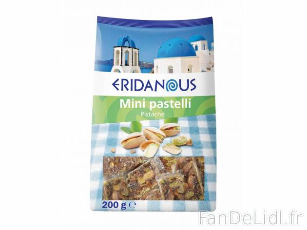Mini pastelli1 , prezzo 1.99 € per 200 g au choix 
- Au choix : pistaches ou ...