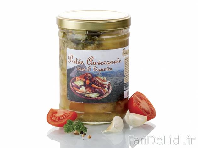 Potée auvergnate aux 6 légumes , prezzo 4,49 € per 760 g, 1 kg = 5,91 € EUR. ...