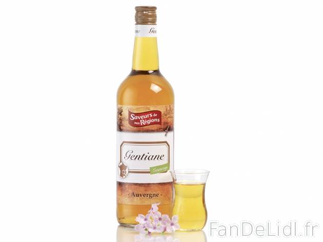 Gentiane , prezzo 3,39 € per La bouteille de 1 L 
- 15 % Vol. 
- A déguster ...