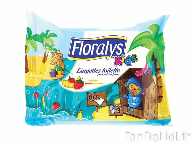 Lingettes de toilette pour enfant , prezzo 1.09 € per 60 pièces