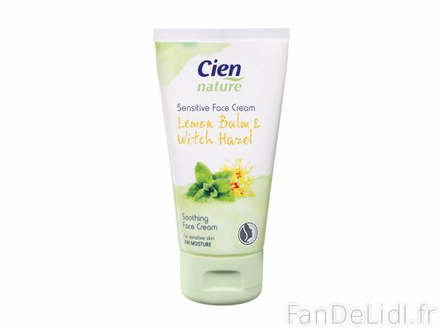 Crème hydratante visage , prezzo 2.99 € 
- A la mélisse et hamamélis pour ...