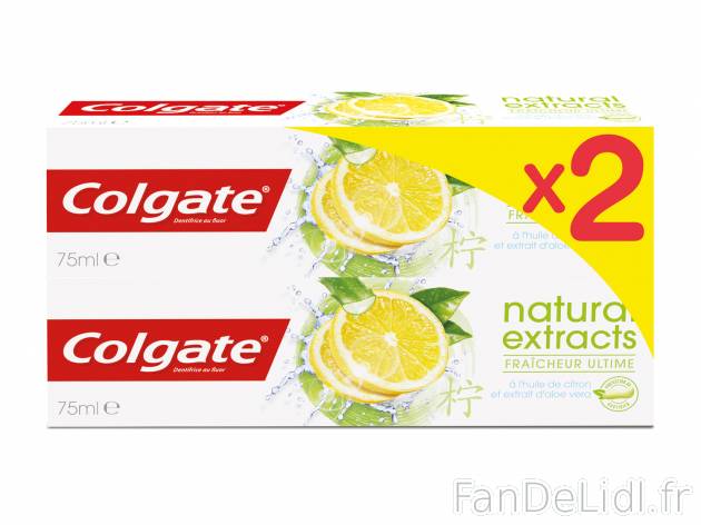 Colgate , prezzo 3.49 €  
-  Au choix : Max White One ou Naturals