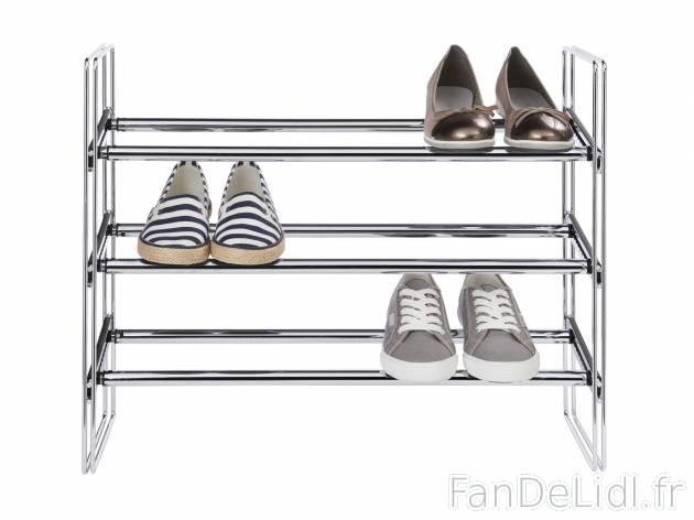 Étagère à chaussures , prezzo 14.99 € 
- 3 étagères pour env. 12 à 15 paires ...