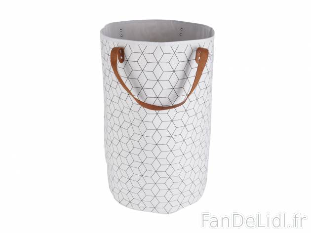 Panier à linge , prezzo 9.99 € 
- Env. 75 L
- Env. 40 x 60 cm (Ø x H)
- 3 ...