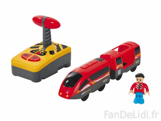 Train télécommandé , prezzo 14.99 € 
- Âge recommandé : de 3 à 8 ans
- ...