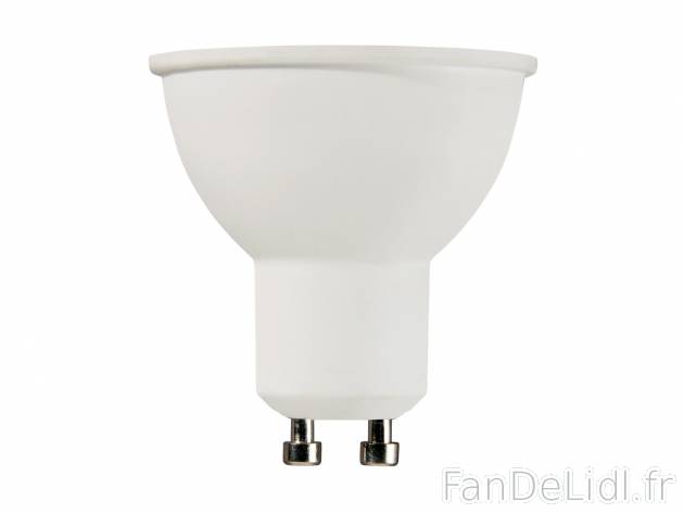 Ampoule LED , prezzo 1.99 € 
- Au choix : GU10, 320 LUMEN = 5 W équivalent 46 ...