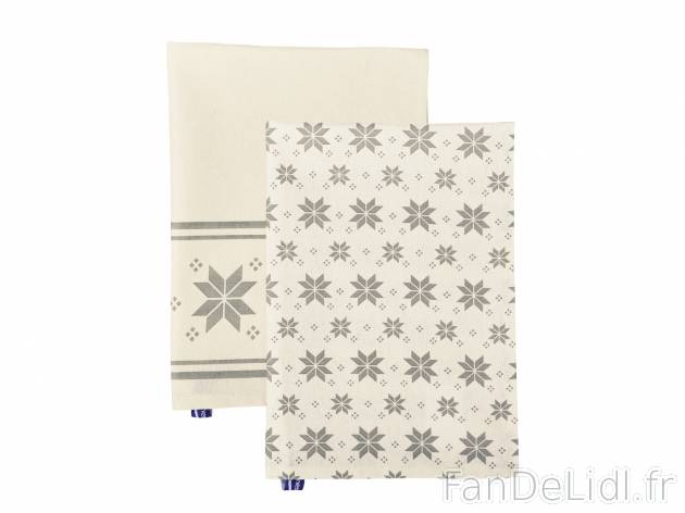 Torchons 50 x 70 cm , le prix 2.99 €. Serviettes avec un motif de Noël. 
- 100 ...