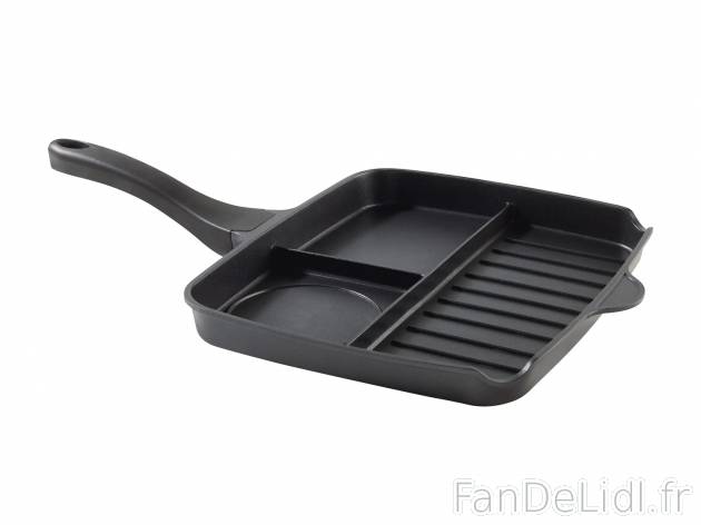 Poêle ou plaque-gril à compartiments , le prix 19.99 € 
- Poêle à compartiments
- ...
