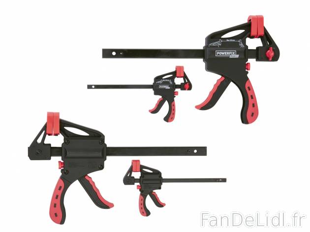 Serre-joints à une main , le prix 7.99 € 
- Pour une fixation des pièces à ...