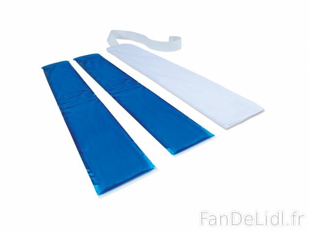 Compresses chaud/froid ou froides1 , le prix 2.99 € 
- Réutilisables. Housse ...