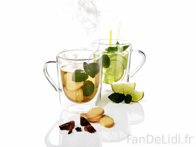 Verres à double paroi , prezzo 6.99 € 
- Lot de 2
- Verre à double paroi thé ...