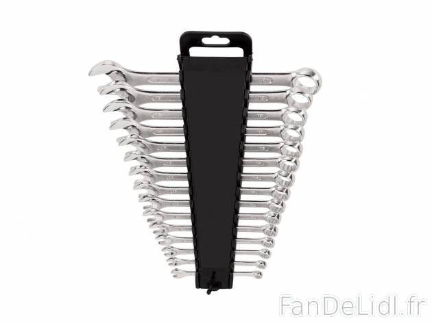 Set de clés mixtes , prezzo 6.99 € 
- En acier chrome-vanadium, chromé mat, ...