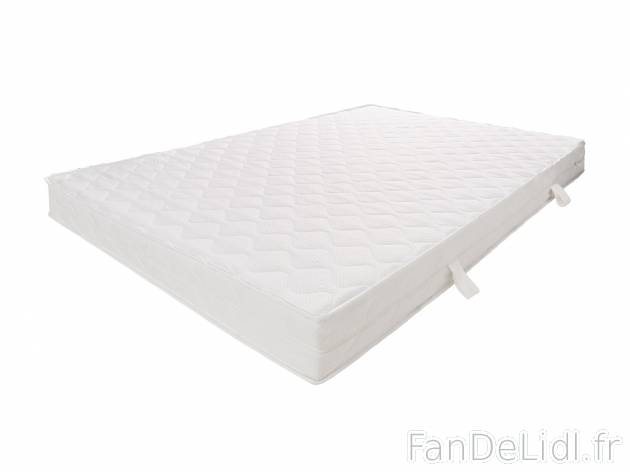 Matelas confort 7 zones , prezzo 79.99 € 
- Ex. housse 100 % polyester et garnissage ...