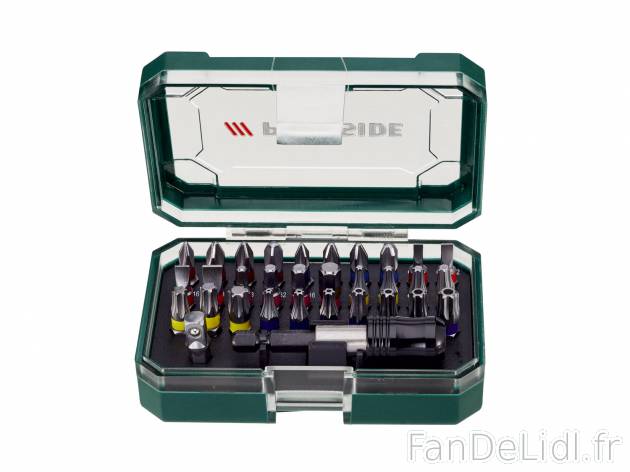 Set d’embouts, le prix 6.99 €  
-  Au choix : set de 32 ou set de 15